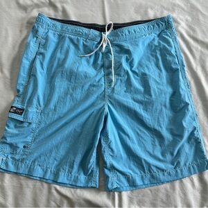 Chaps Light Blue Men's Swim Shorts
